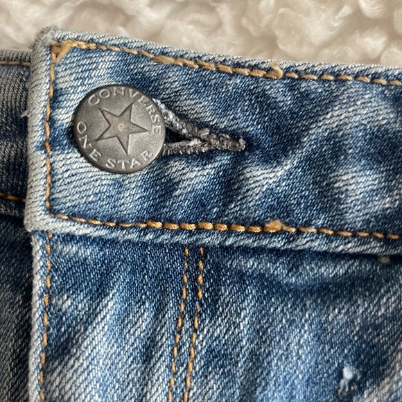 CONVERSE ONE STAR 1974 Vintage womens blue jeans size 8 - Picture 7 of 13